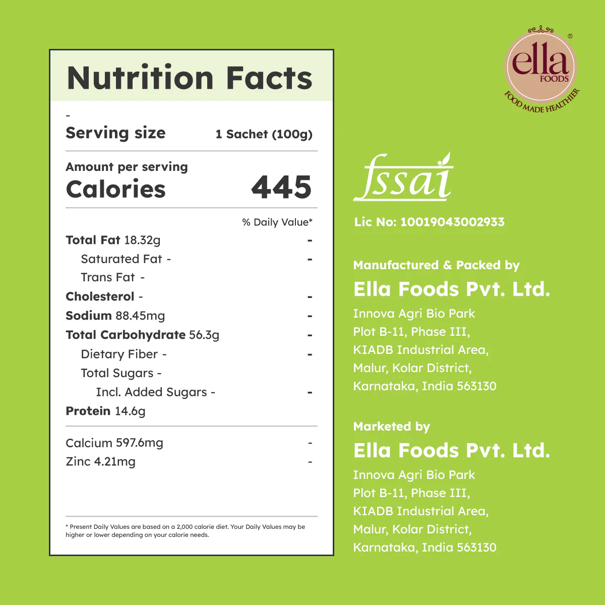 Ella Foods Coriander (Dhaniya) Powder | Pack of 4 (100g Each) | 100% Pure & Natural | Cryogenically Ground | 18-Month Shelf Life | No Additives or Fillers - Image 6