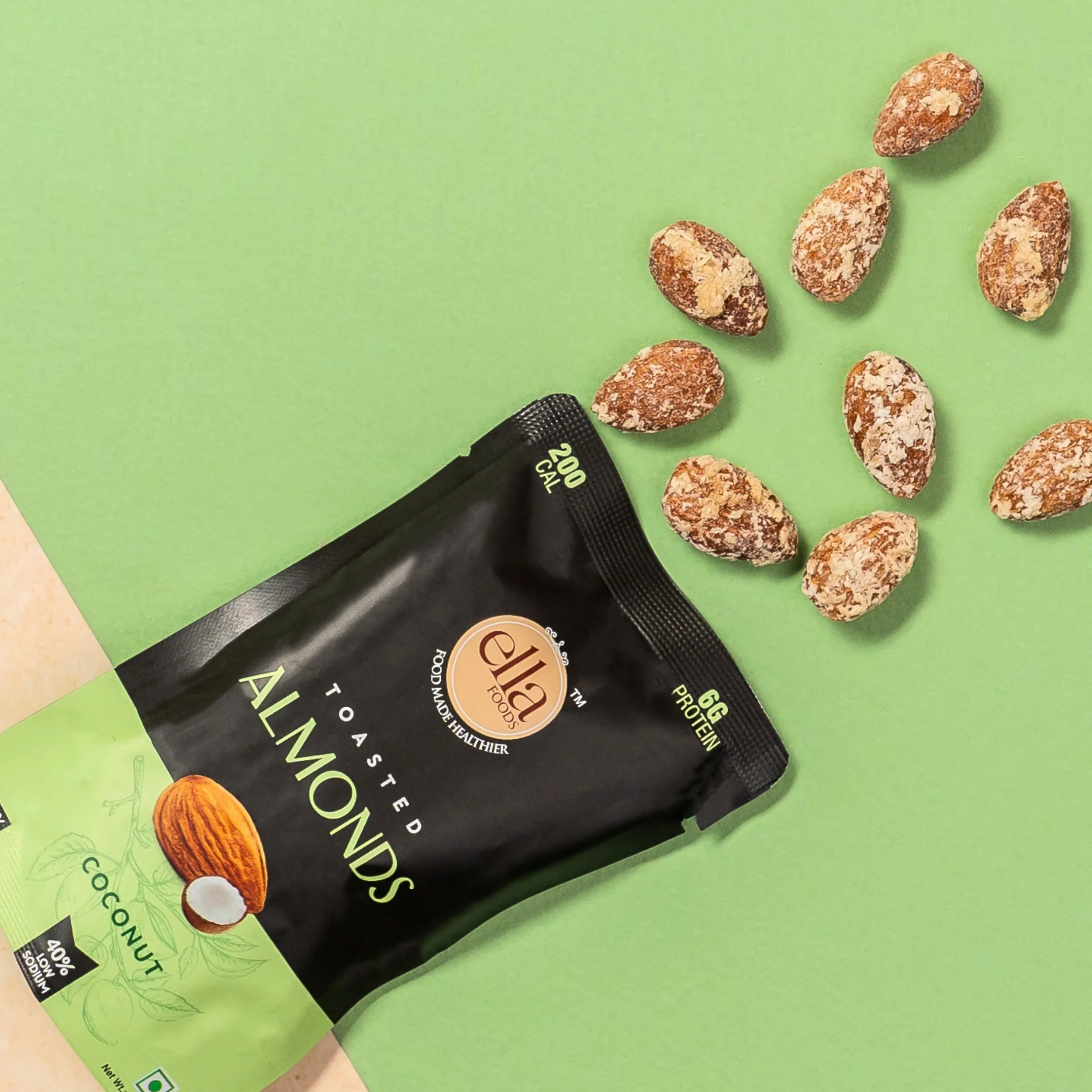 Ella Foods Assorted Mini Nuts Pack (10 x 27g) | Roasted Almonds & Cashews | 40% Low Sodium | Healthy On-the-Go Snack | Travel-Friendly | 6-Month Shelf Life - Image 11