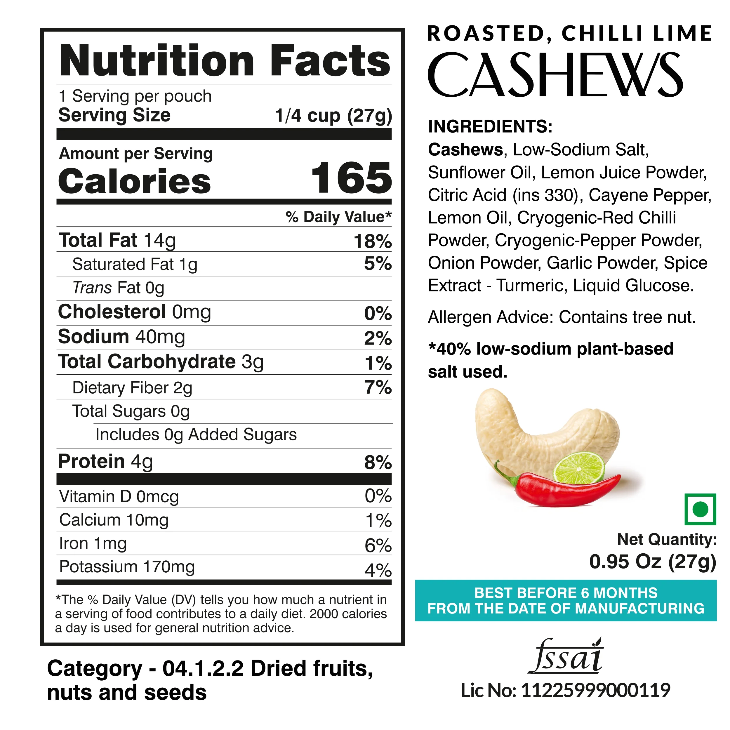 Ella Foods Assorted Mini Nuts Pack (10 x 27g) | Roasted Almonds & Cashews | 40% Low Sodium | Healthy On-the-Go Snack | Travel-Friendly | 6-Month Shelf Life - Image 9