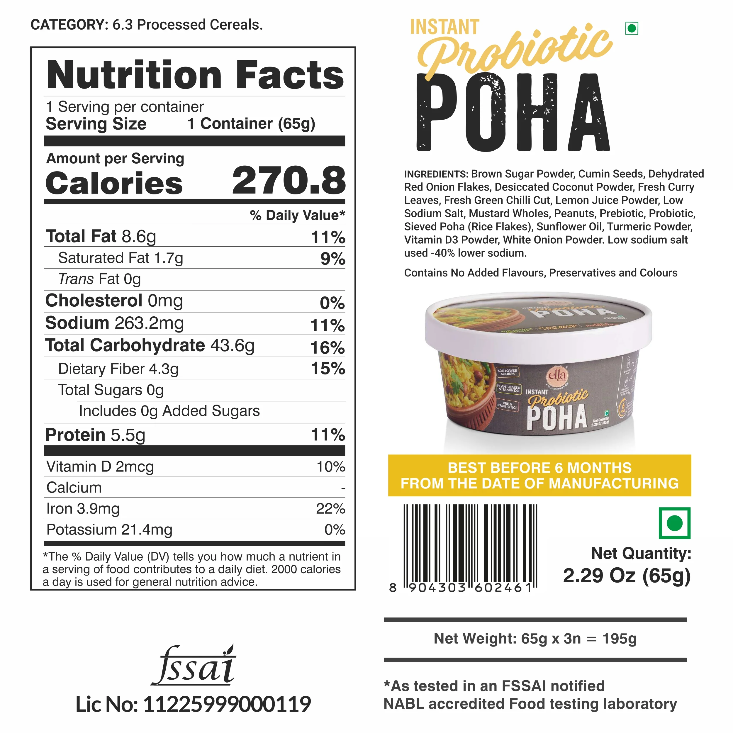 Ella Foods Complete Breakfast & Snack Combo – Wholesome Meals with Crunchy Nut Snacks - Image 9