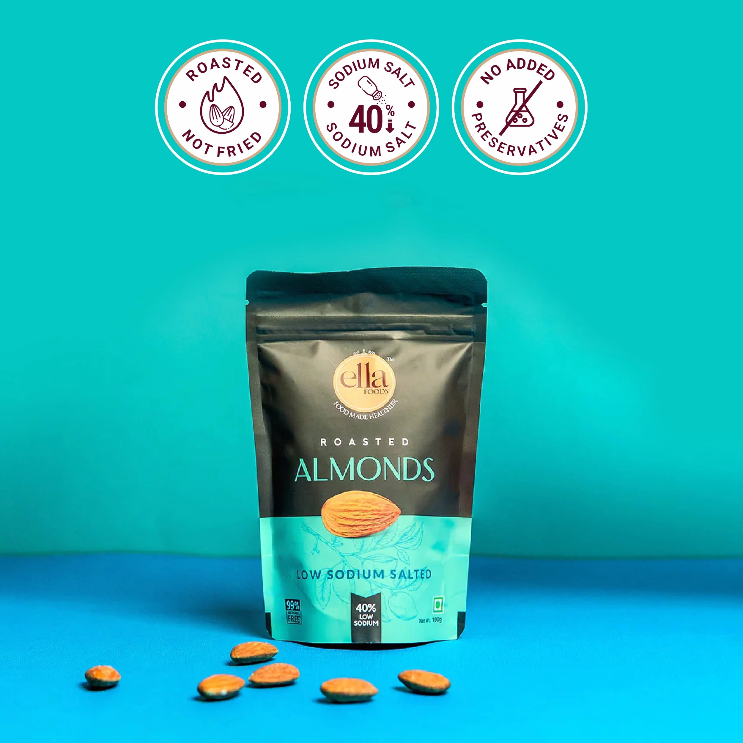 Ella Foods Hearty Breakfast & Snack Combo | Instant Poha, Millet Khara Pongal, Salted Cashews 27g, Salted Almonds 27g & Peri Peri Almonds 27g | Ready-to-Eat Healthy Pack - Image 12
