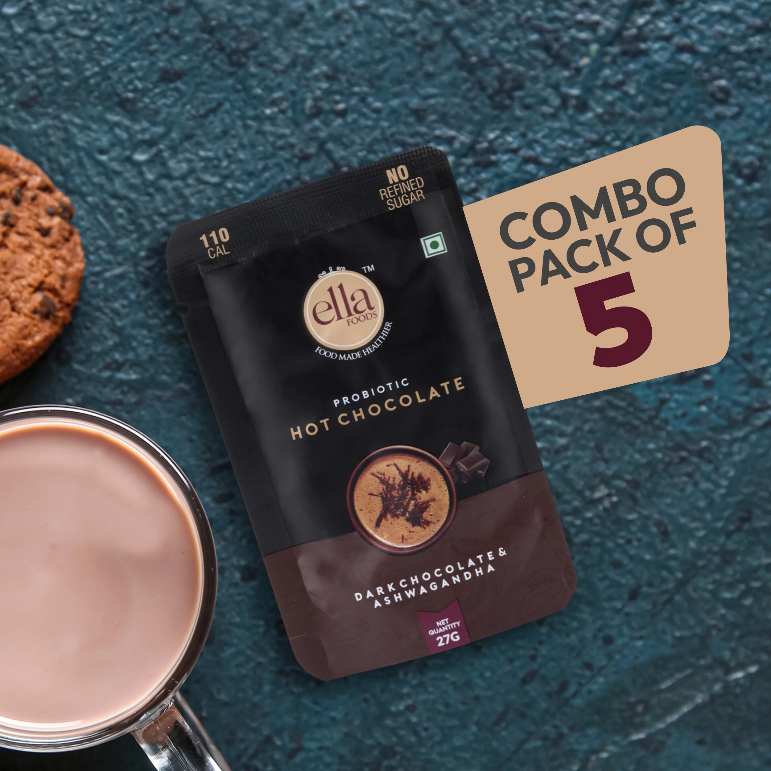 Instant Probiotic Hot Chocolate | 27grams each | Combo Pack - Image 8