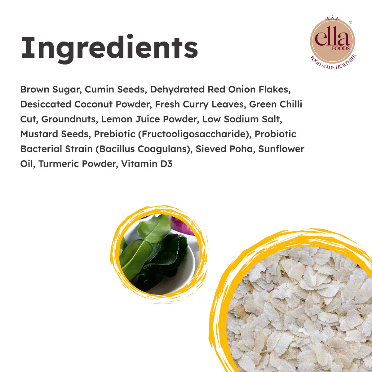 Ella Foods Probiotic Instant Poha | 65g | Ready-to-Eat Meal | Shelf Life: 6 Months | Pack of 2 - Image 4