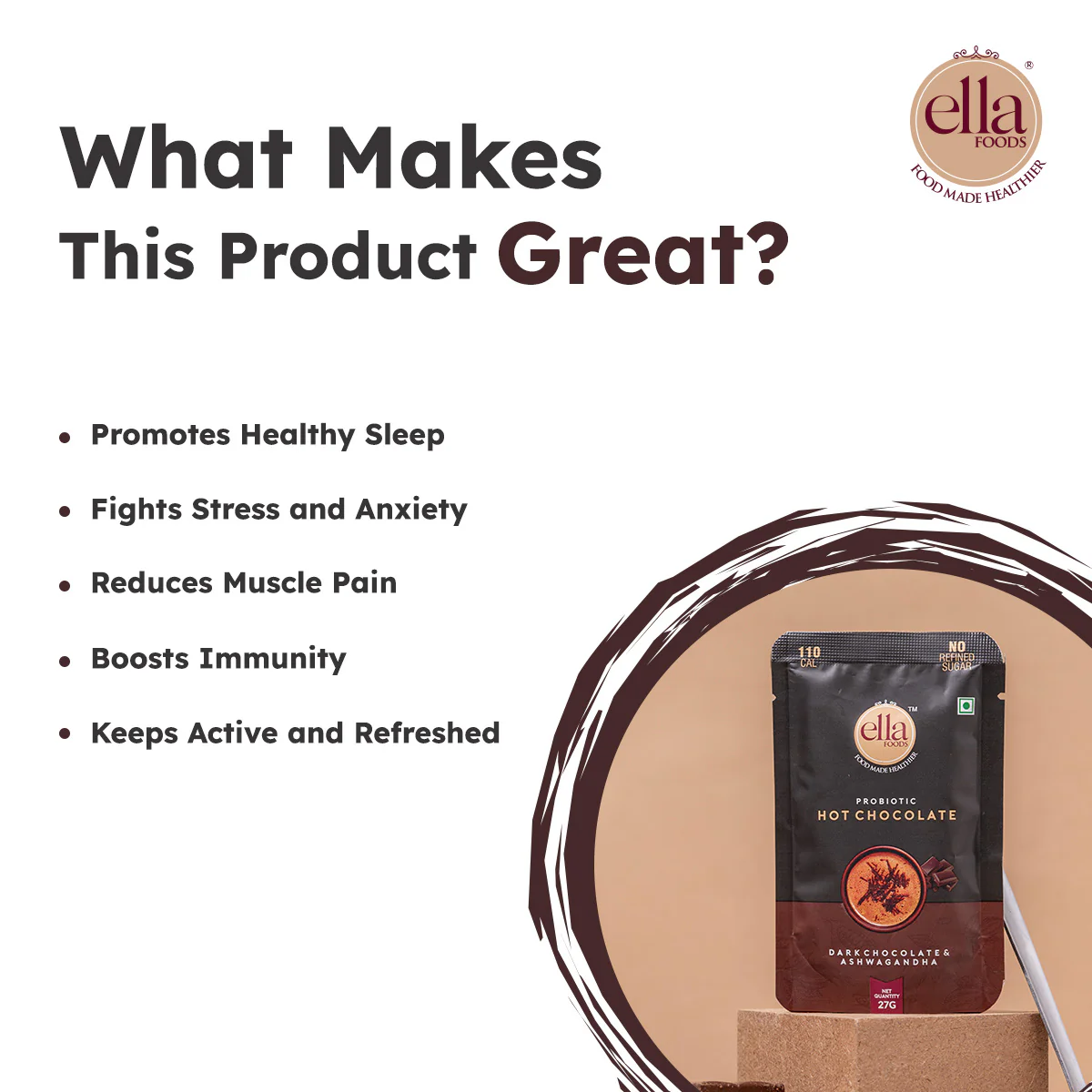 Instant Probiotic Hot Chocolate |  27g Freebie - Image 2
