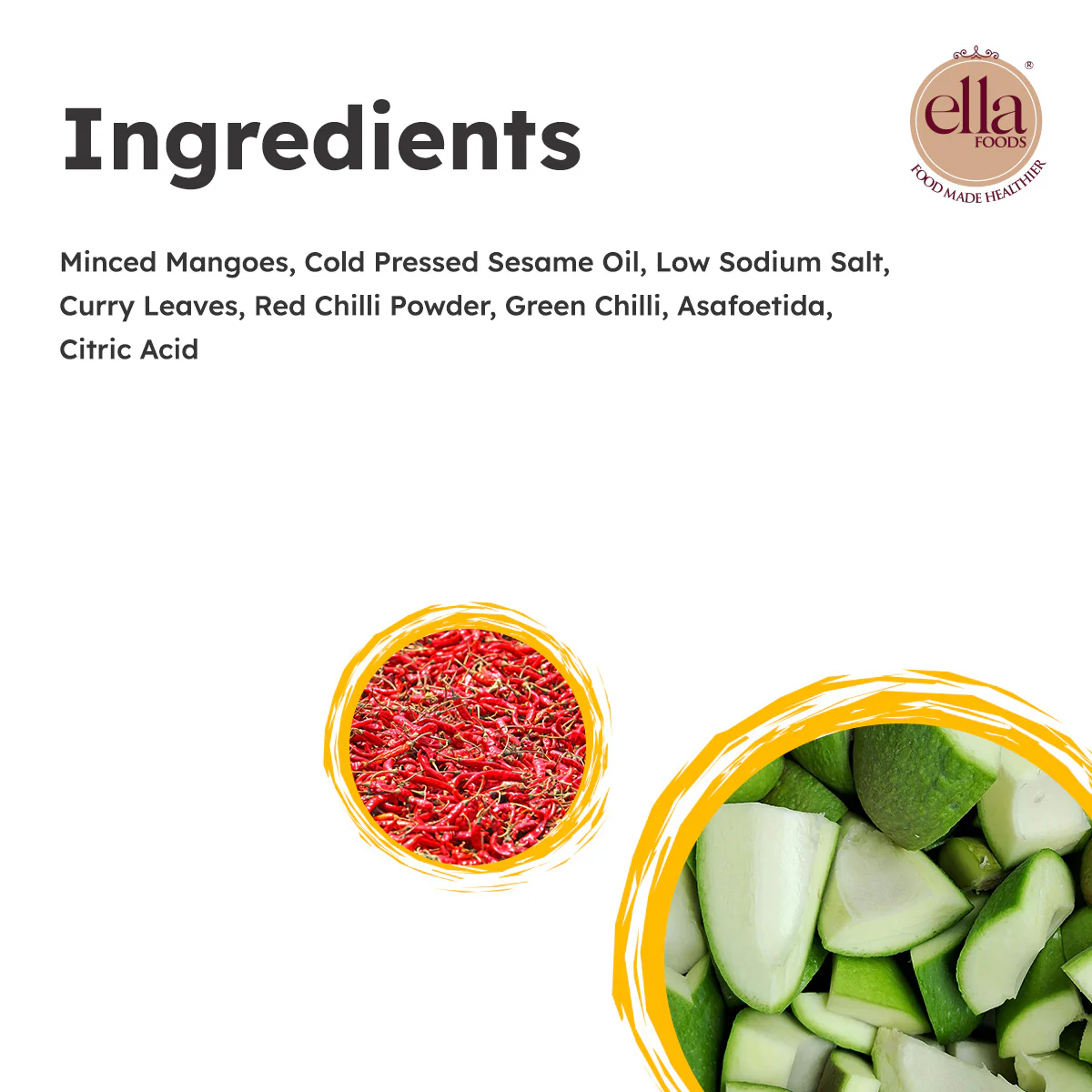Ella Foods Mango Thokku Pickle | 250g | Low Sodium | Cold-Pressed Sesame Oil | 12 Months Shelf Life | Authentic South Indian Pickle - Image 5
