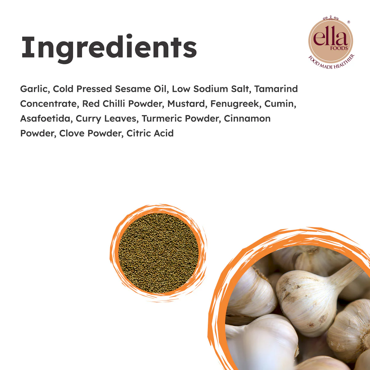Ella Foods Garlic Pickle Combo Pack | 250g Each | Low Sodium | Cold-Pressed Sesame Oil | 12-Month Shelf Life | Traditional Fermented Pickle - Image 6