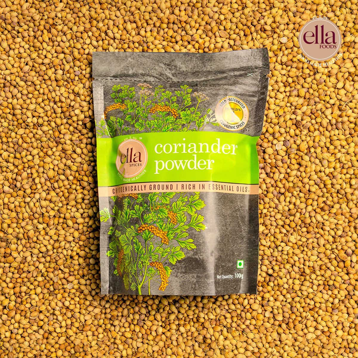 Spices Trio Pack | Pack of 3 | Turmeric Powder | Coriander Powder | Black Pepper Powder | 100g each - Image 3
